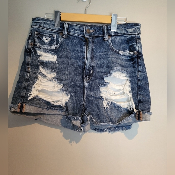 American Eagle Outfitters Pants - American Eagle Stretch Denim Mom Shorts, Size 10 (30)